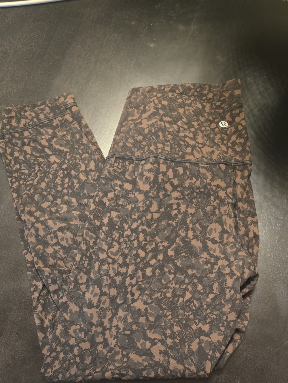 25" lululemon Align Brown and Black Patterned Leggings